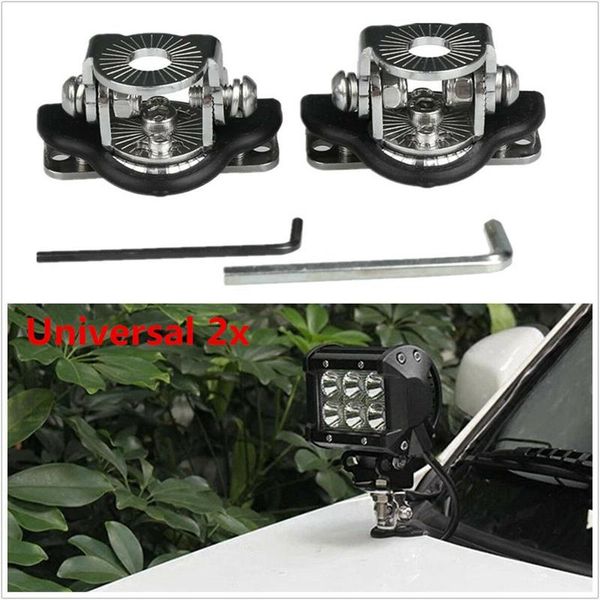 universal 2x a pillar hood led work light bar mount bracket clamp holder offroad other lighting system